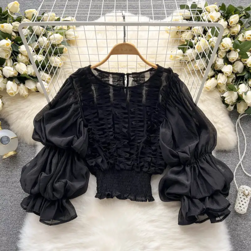 เสื้อแขนพองระบายชายสไตล์ฝรั่งเศส