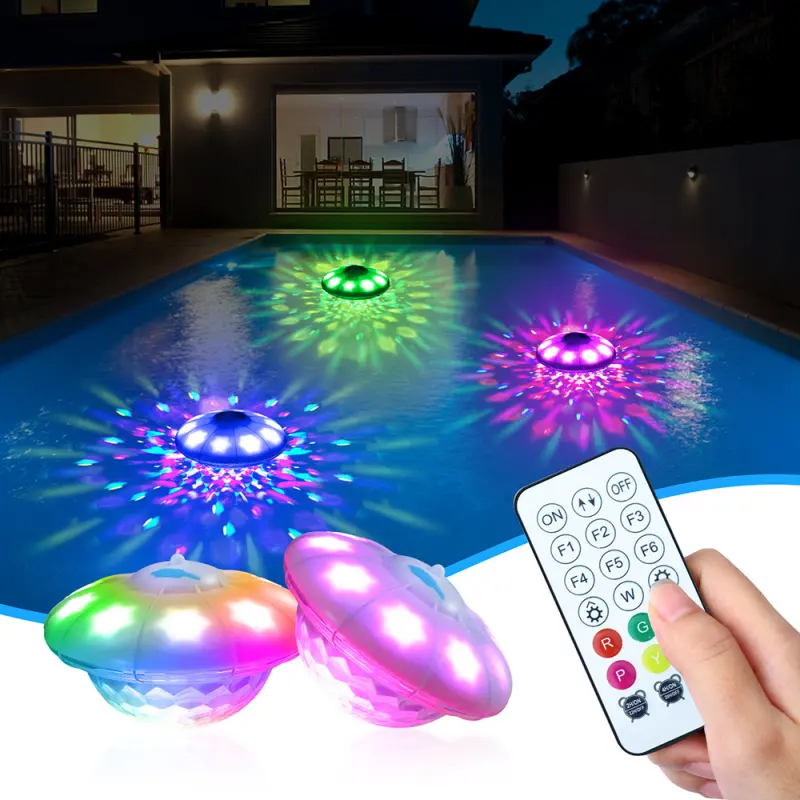 ไฟลอยน้ำ LED ชาร์จได้ในสระว่ายน้ำ