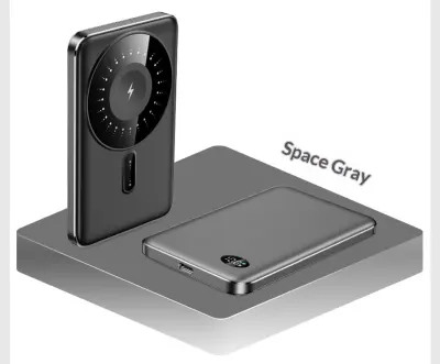 พาวเวอร์แบงค์ไร้สาย 3-in-1 MagSafe
