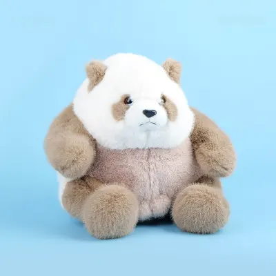 ตุ๊กตาน้องหมีน้ำตาลขาวนุ่มนิ่ม