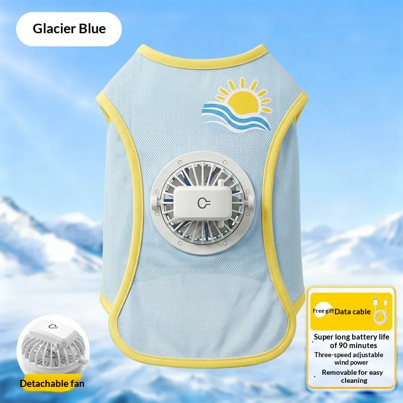 เสื้อกันแดดสุนัขบางเบาระบายอากาศ
